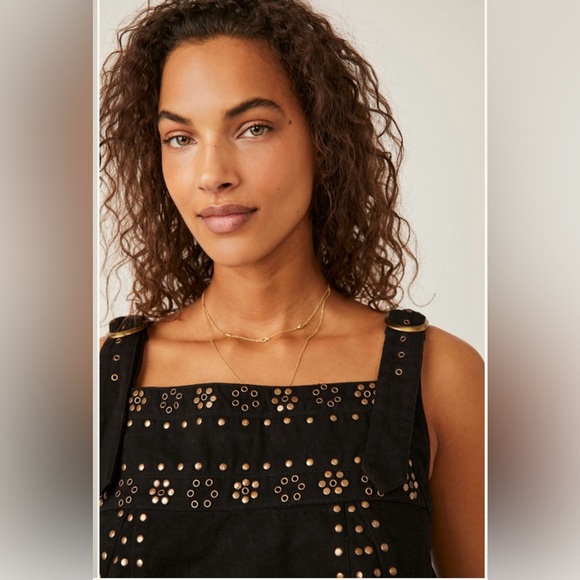 Free People Rikki studded cropped top with metal embellishment - Picture 3 of 10